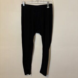 MerinoTech 250 Merino Wool Men's Base Layer Bottoms M Black Hiking Skiing